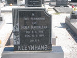KLEYNHANS Heila Magdalena 1926-1984
