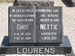 LOURENS Chris 1926-1984 & Nettie 1938-2001