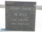 BEER Frans David, de 1921-1979