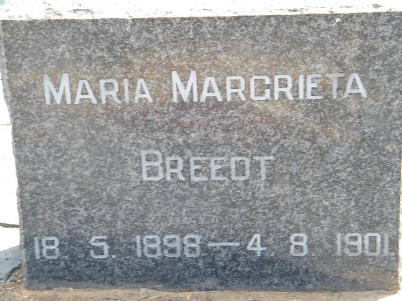 BREEDT Maria Margrieta 1898-1901