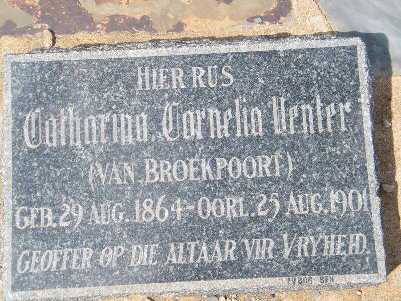 VENTER Catharina Cornelia 1864-1901