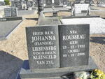 LIEBENBERG Johanna voorheen KLEINGELD voorheen van ZYL nee ROUSSEAU 1922-2008