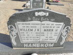 HANEKOM Willem J.K. 1949-1992 & Maria H. 1947-1995