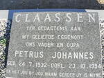 CLAASSEN Petrus Johannes 1932-1994