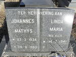 BRITS Johannes Mathys 1934-1993 & Linda Maria ELLIS 1941-