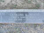 WRIGHT Catherina M, formerly WEYERS 1898-1966
