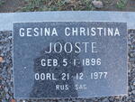 JOOSTE Gesina Christina 1896-1977