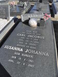 GEEL Carl Jacobus 1918-1984 & Susanna Johanna BURGER 1921-2007