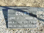 GOUWS Gert J. 1908-1988 & Jacoba S. 1912-1993