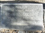 GILLESPIE Alida Maria nee SCHUTTE 1887-1962