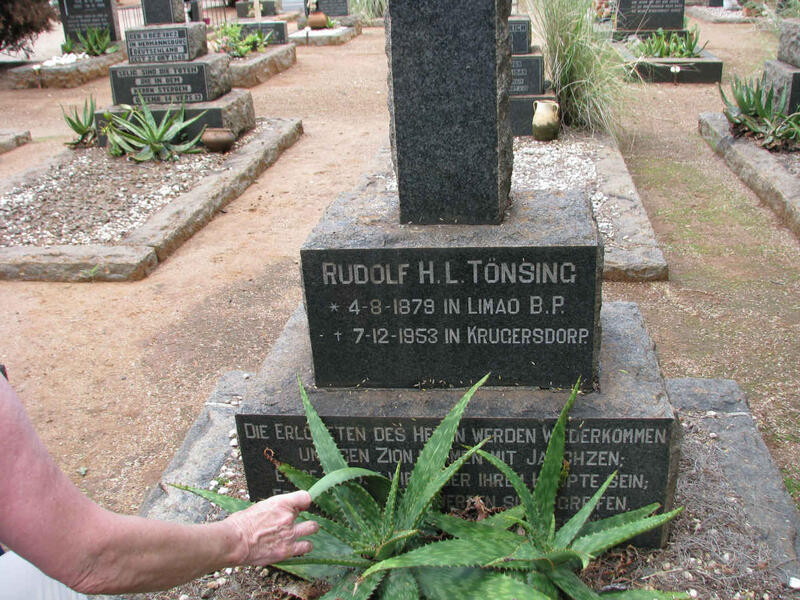 TONSING Rudolf H.L. 1879-1953