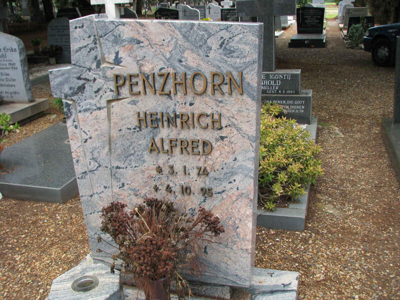 PENZHORN Heinrich Alfred 1974-1995