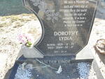 LINDE Dorothy Lydia, van der 1929-2004