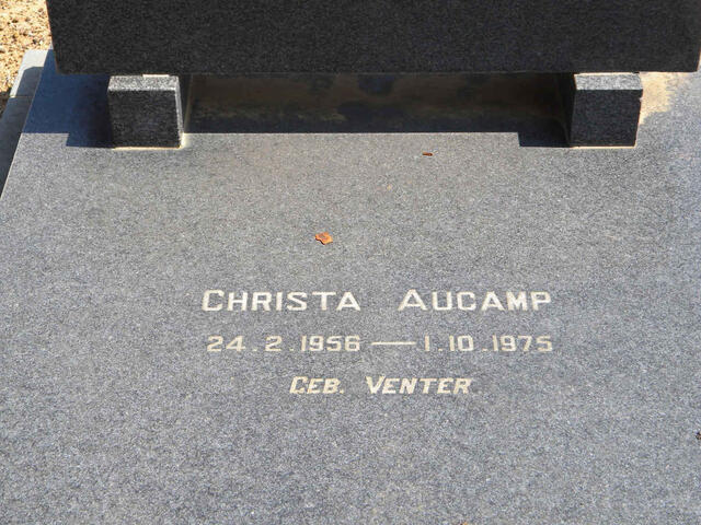 AUCAMP Christa nee VENTER 1956-1975