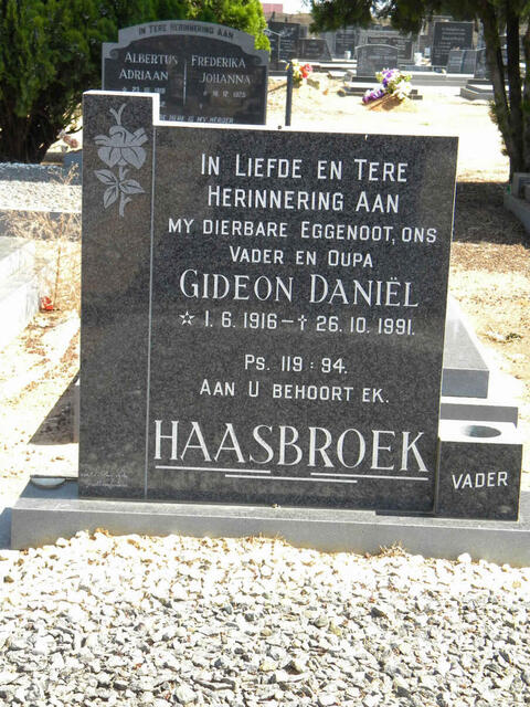 HAASBROEK Gideon Daniël 1916-1991