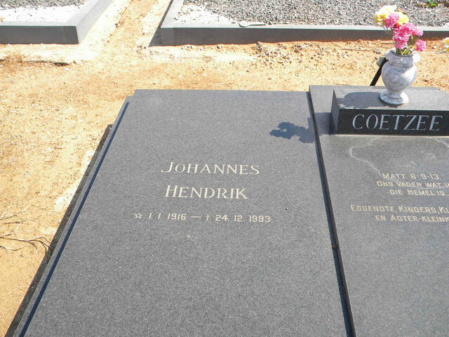 COETZEE Johannes Hendrik 1916-1993 