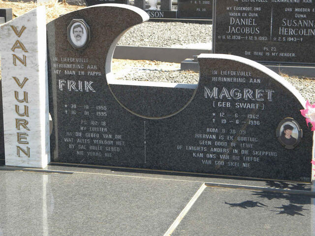 VUUREN Frik, van 1955-1995 & Magret SWART 1962-1996