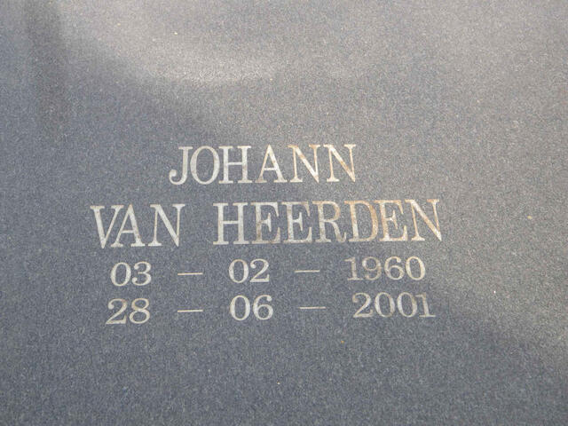 HEERDEN Johann, van 1960-2001