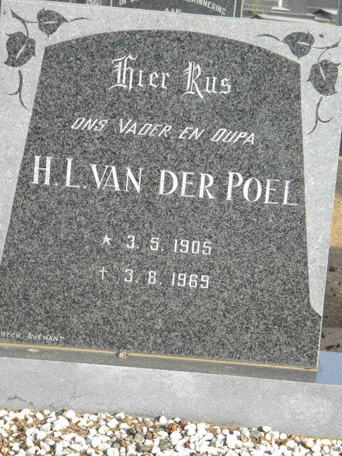 POEL H.L., van der 1905-1969