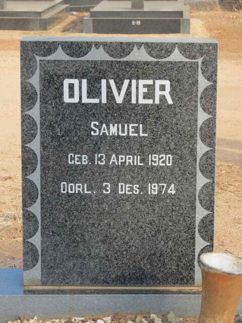 OLIVIER Samuel 1920-1974