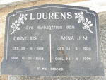 LOURENS Cornelius J. 1902-1964 & Anna J.M. 1904-1996