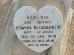 LIEBENBERG Johanna M. nee de WAAL 1860-1946
