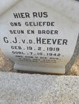HEEVER G.J., v.d. 1919-1942