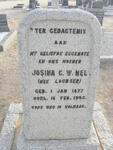 NEL Josina C.W. nee LOUBSER 1877-1942