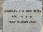 WESTHUIZEN Susanna J., v.d. -1941