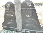 NIEKERK Gert, van 1898-1969 & Bertha 1913-1982