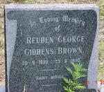 BROWN Reuben George Gibbens 1899-1970