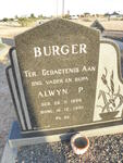 BURGER Alwyn P. 1866-1951