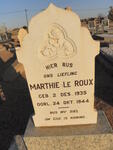 ROUX Marthie, le 1935-1944