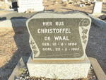 WAAL Christoffel, de 1894-1962