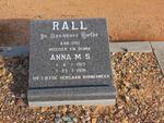 RALL Pieter W.V.H. 1916-1974 & Anna M.S. 1917-1991