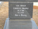 SWANEPOEL Jacobus Cornelius 1894-1969 & Cornelia Johanna HOMAN 1898-1976 