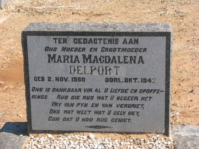 DELPORT Maria Magdalena 1860-1942