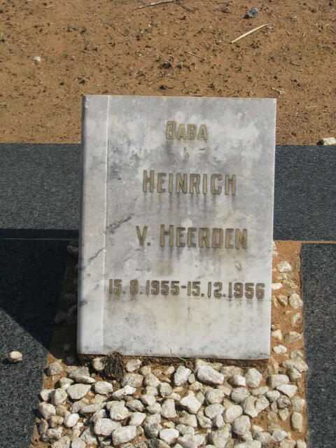 HEERDEN Heinrich, van 1955-1956