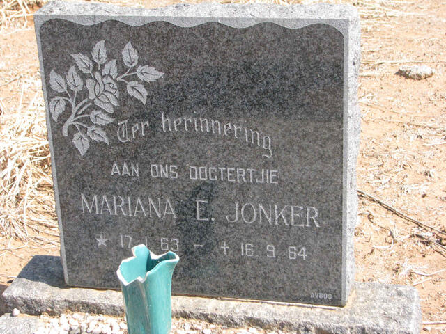 JONKER Mariana E. 1963-1964