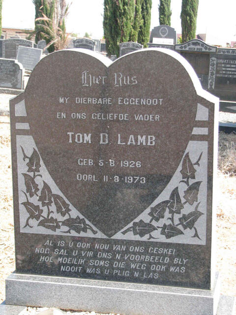 LAMB Tom D. 1926-1973
