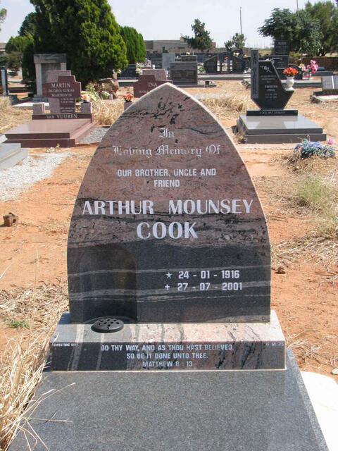 COOK Arthur Mounsey 1916-2001