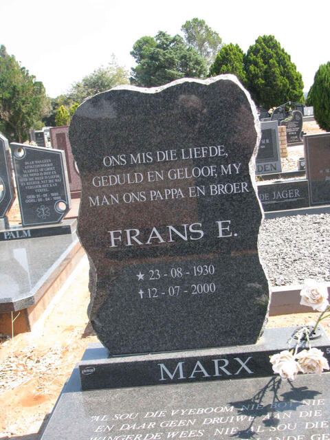 MARX Frans E. 1930-2000