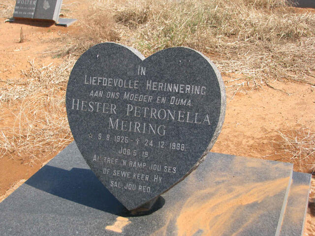 MEIRING Hester Petronella 1925-1998