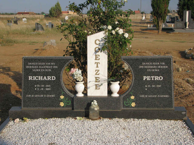 COETZEE Richard 1943-2004 & Petro 1947-