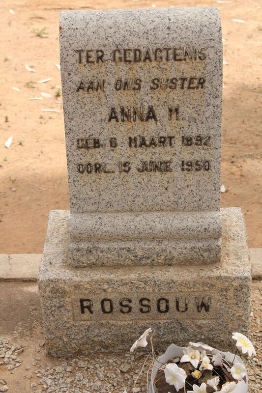 ROSSOUW Anna M. 1892-1950