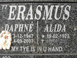 ERASMUS Daphné 1947-2007 :: ERASMUS Alida 1923-