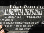 SANTE Albertha Hendrika, van 1941-2008