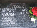 VISSER Coenraad Hendrik Erasmus 1938-2002 & Maria Johanna 19??