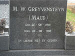 GREYVENSTEYN M.W. 1918-1988