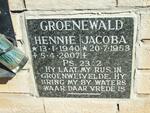 GROENEWALD Hennie 1940-2007 & Jacoba 1953-